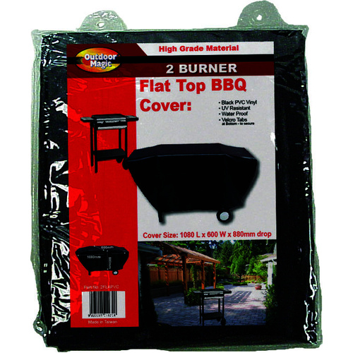 2FLAPVC
Small Flat Top BBQ Cover 