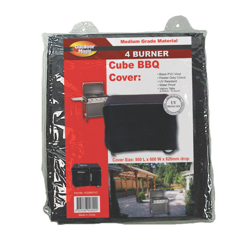 4CUBEPVCSmall Flat Top BBQ Cover 