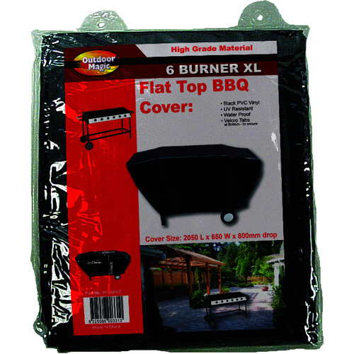 6FLAPVC 4-6 Burner Flat Top BBQ Cover
