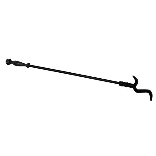 BR02P Black Cast Iron Fireplace Poker