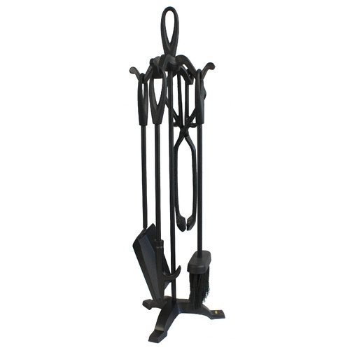 BR10BK Fire Tool Set 4pce + Stand 