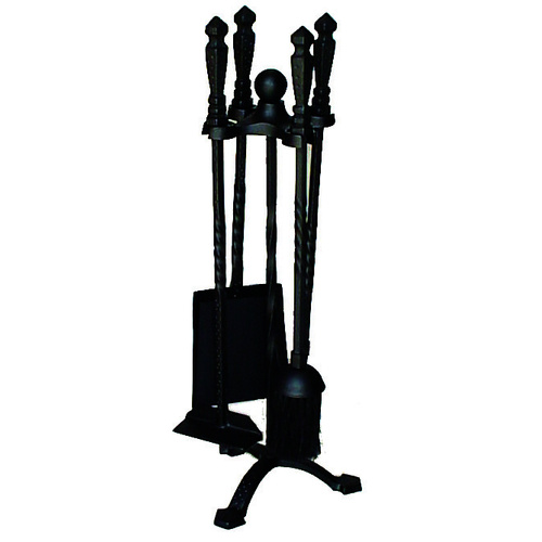 BR13BK Fire Tool Set 4pce + Stand 