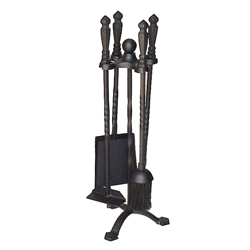 BR13BK Fire Tool Set 4pce + Stand 