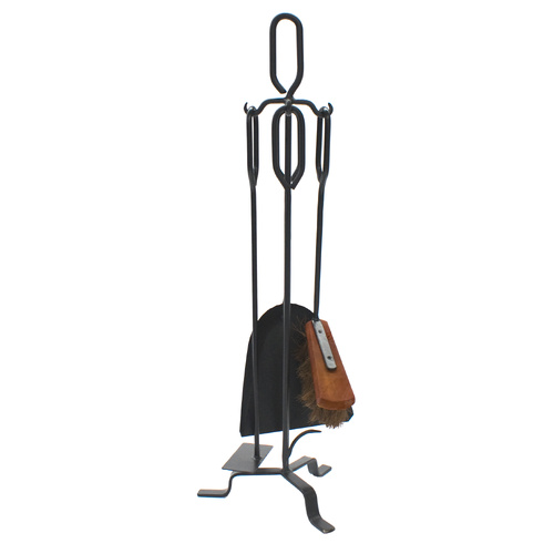 BU4 Fire Tool Set 4pce + Stand (Scraper)
