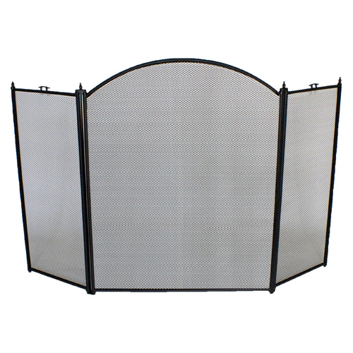 FP3B-02 Firescreen 3 Fold – Black Frame