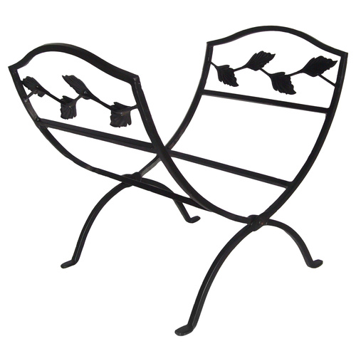 OF68250 Wood Rack with Leaf Design