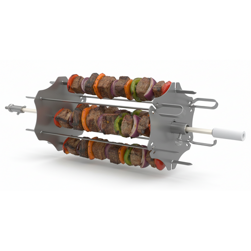 OMSKEW12 12 Piece Rotisserie Skewer System