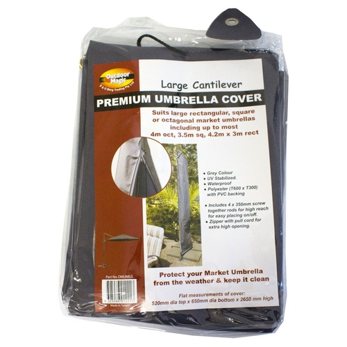 OMUMLG Premium Large Umbrella Cover – Grey