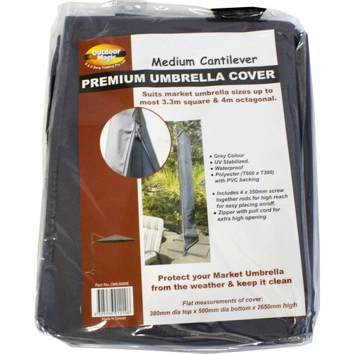 OMUMME Premium Medium Umbrella Cover – Grey