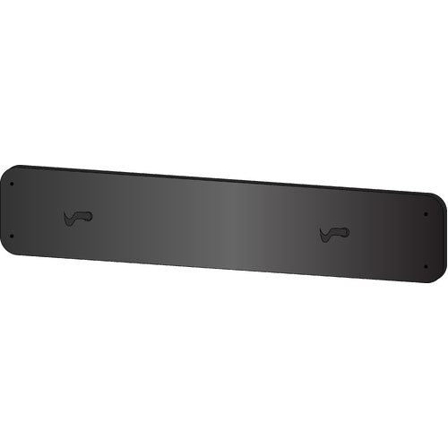 PZWBPC2 Pizza Oven Tools 2-hook Wall Bracket - Black Powder Coated Steel