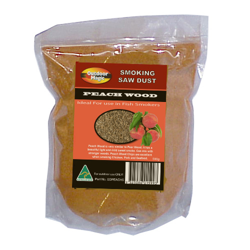 SDPEACH5 Saw Dust Peach Wood 500g