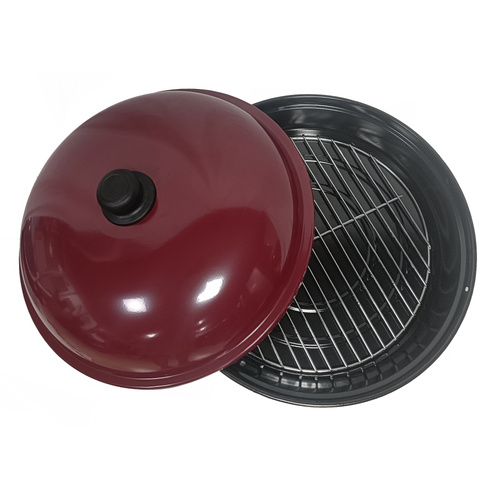 SUPSERBY BBQ Hot Platter Burgundy Top - Black Base
